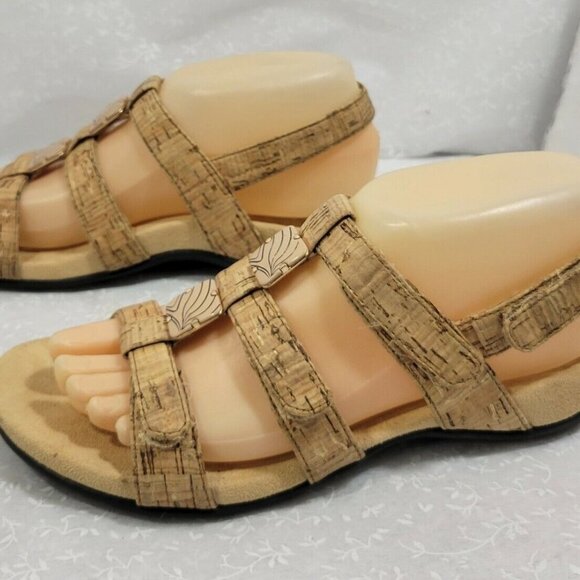 Vionic Womens Amber Adjustable Slip On Synthetic Brown Strappy Sandal Size US 7 - Picture 5 of 10